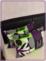 Детские наволочки Ивановская бязь Квест вид 8/3 черный 2 шт