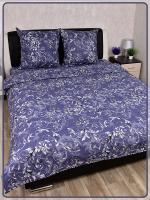 Постельное белье бязь Валенсия вид 2/9 сине-сиреневый