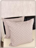 Наволочки на молнии Ив. бязь Голливуд вид 1/4 темно-бежевый 2 шт.