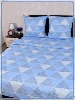 Постельное белье бязь Галактика вид 2 синий